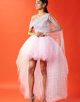 Lilac Tulle Lehenga Set