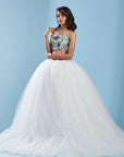 Crystal Tulle Lehenga Set