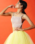 Lemon Tulle Lehenga Set