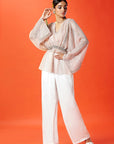 Blush Pink Lace Handmade Kaftan Top