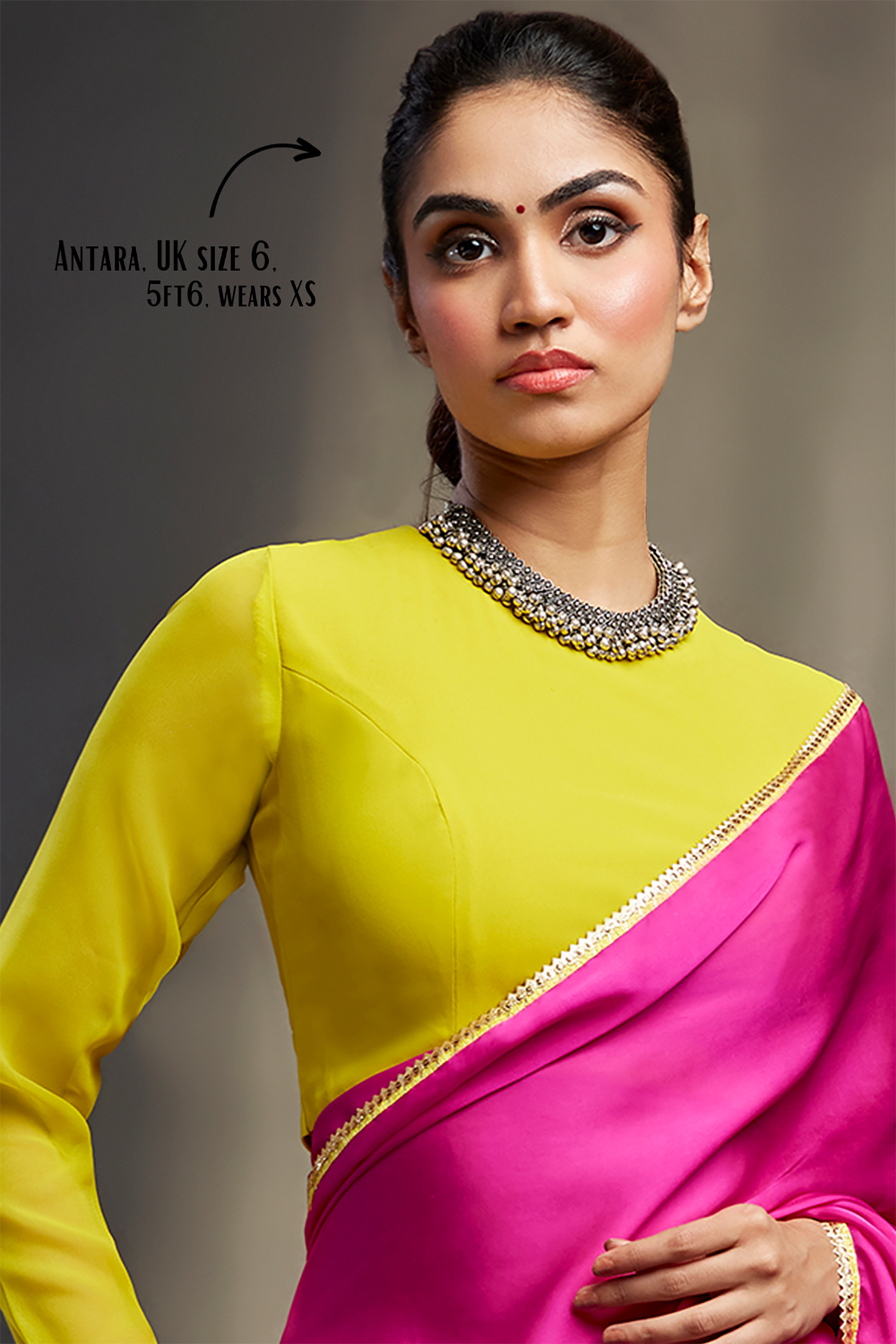 Rani Satin Embellished Saree Set