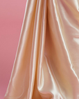 Ivory Satin Embroidered Saree Set