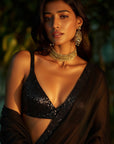 Timeless Noir Saree Saree