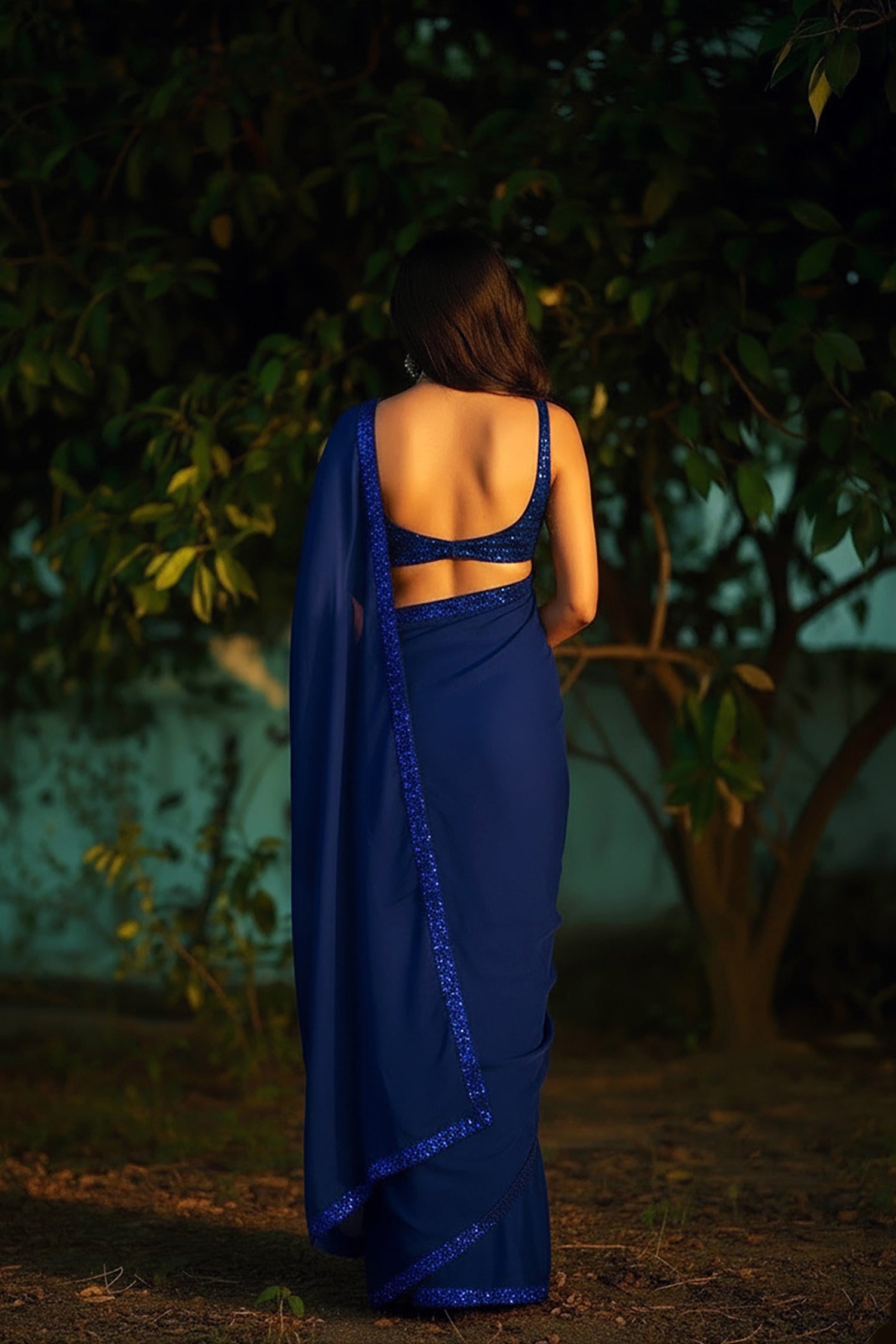 Moonlit Desire Saree