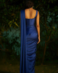 Sapphire corset saree Set