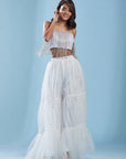 Crystal Tulle Embroidered Top