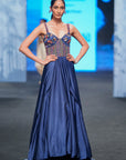 Naiva Blue Corset Gown