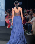 Naiva Blue Corset Gown