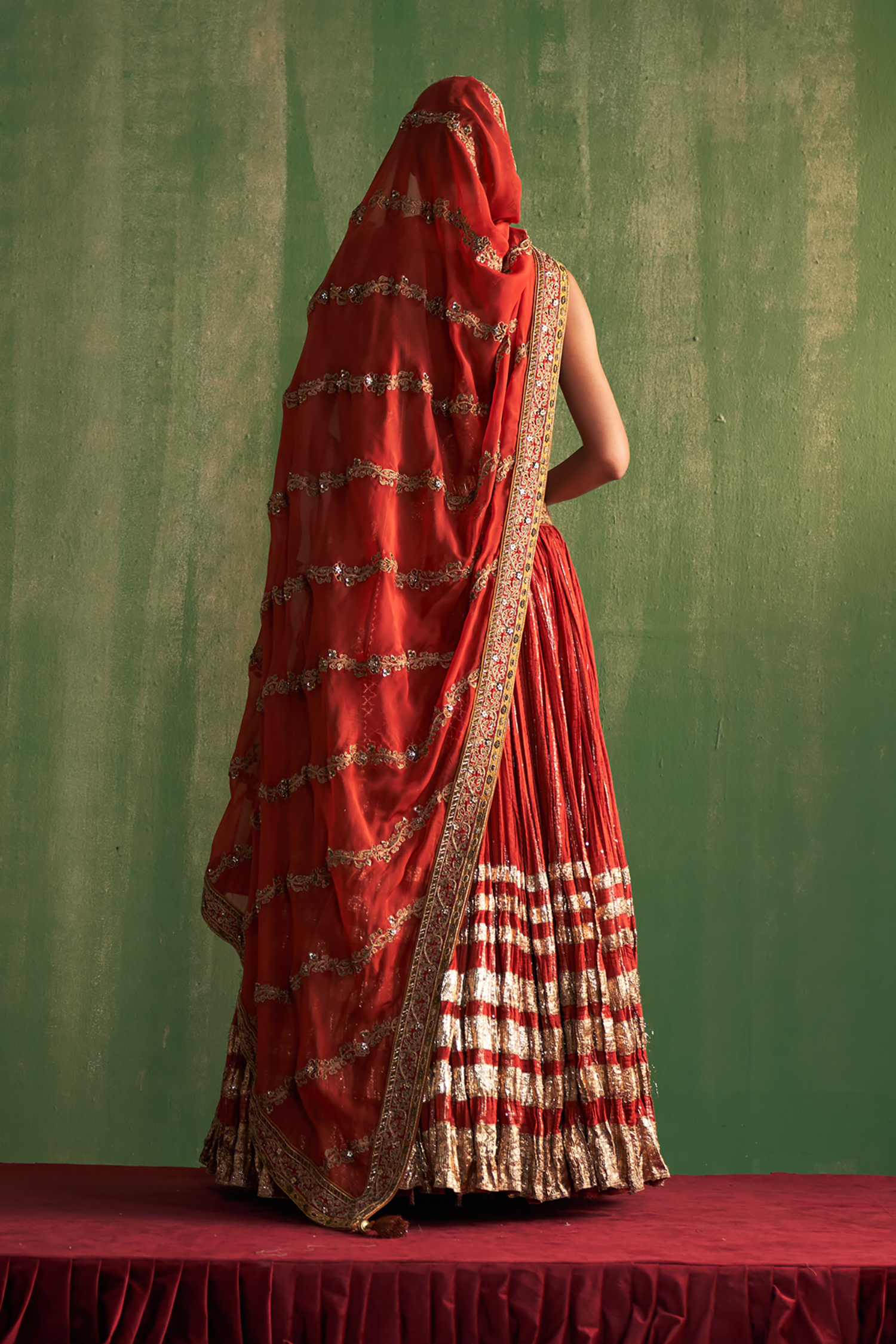 Yashvi Rust Lehenga Set