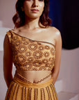 Tan Lehenga set