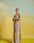 Mauve Drape Saree