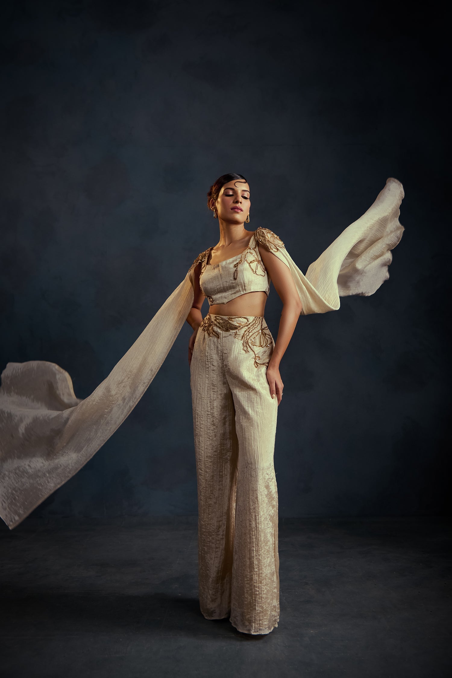 Ivory Long Sleeves Co-ord set