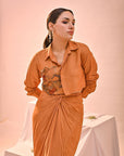 Rust Skirt Set