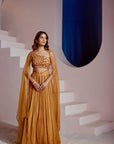 Tan Lehenga set