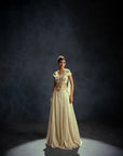 Ivory Drape Lehenga