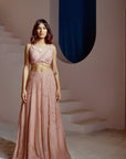 Pink Lehenga Jacket set