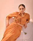 Rust Skirt Set