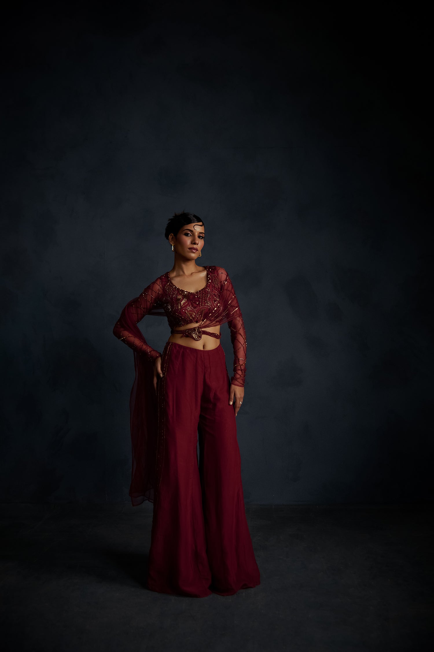 Red Drape Co-ord set