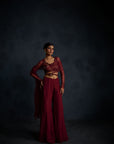 Red Drape Co-ord set