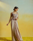 Mauve Drape Saree