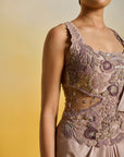 Mauve Drape Saree