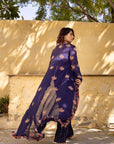 Beautiful Drape Skirt Set with Ruffle Dupatta