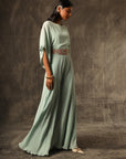 Menta Verde Flared Jumpsuit