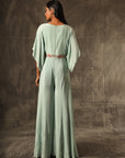 Menta Verde Flared Jumpsuit