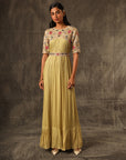 Cuey Gathered Maxi Dress