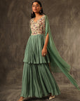 Zelenka Gathered Top With Gathered Pants