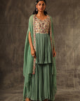 Zelenka Gathered Top With Gathered Pants