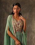 Zelenka Gathered Top With Gathered Pants