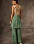 Zelenka Gathered Top With Gathered Pants