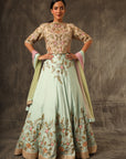 Allyott Top With Lehenga And Dupatta