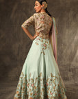 Allyott Top With Lehenga And Dupatta