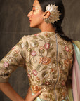 Allyott Top With Lehenga And Dupatta