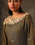 Takchita Kaftan Top With Jute Pants