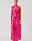 Kiara Draped Dress in Pink