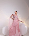 Blush Symphony Layered Lehenga