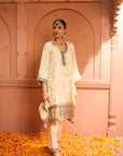 Inayat Tissue Kurta Set - Ivory