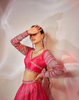 Pink lehenga
