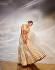 Ivory with gold work lehenga