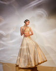 Ivory with gold work lehenga