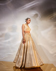 Ivory with gold work lehenga