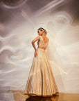 Ivory with gold work lehenga