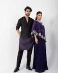 Diamond Dew One Shoulder Cape Set