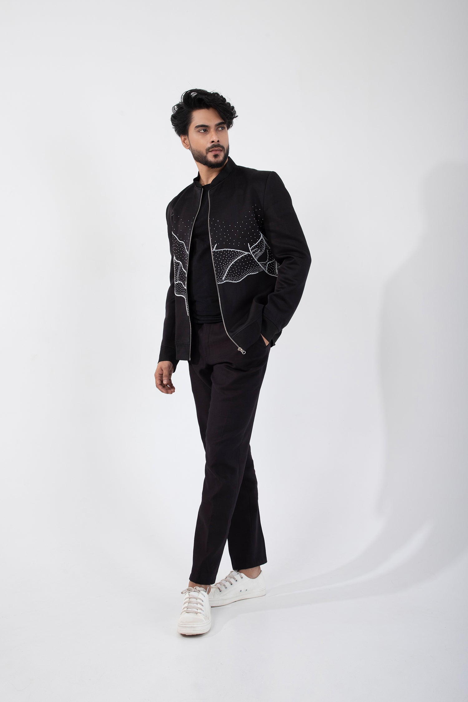 Obsidian Tide Bomber Jacket