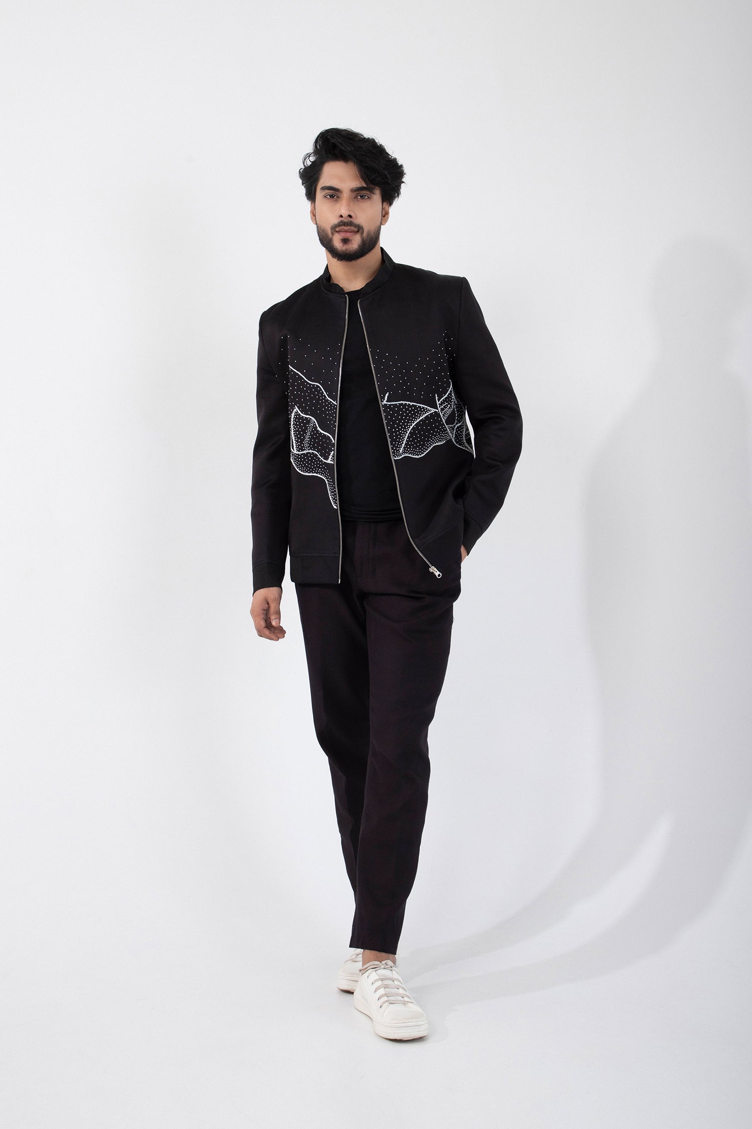 Obsidian Tide Bomber Jacket