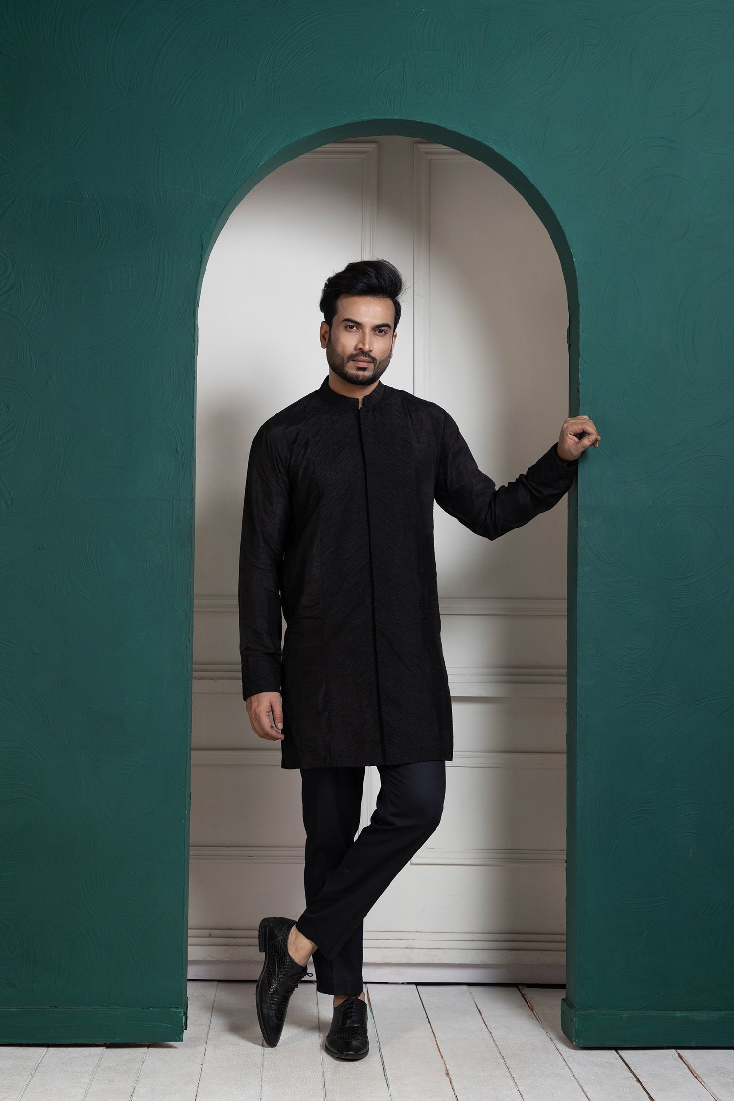 Midnight Black Kurta