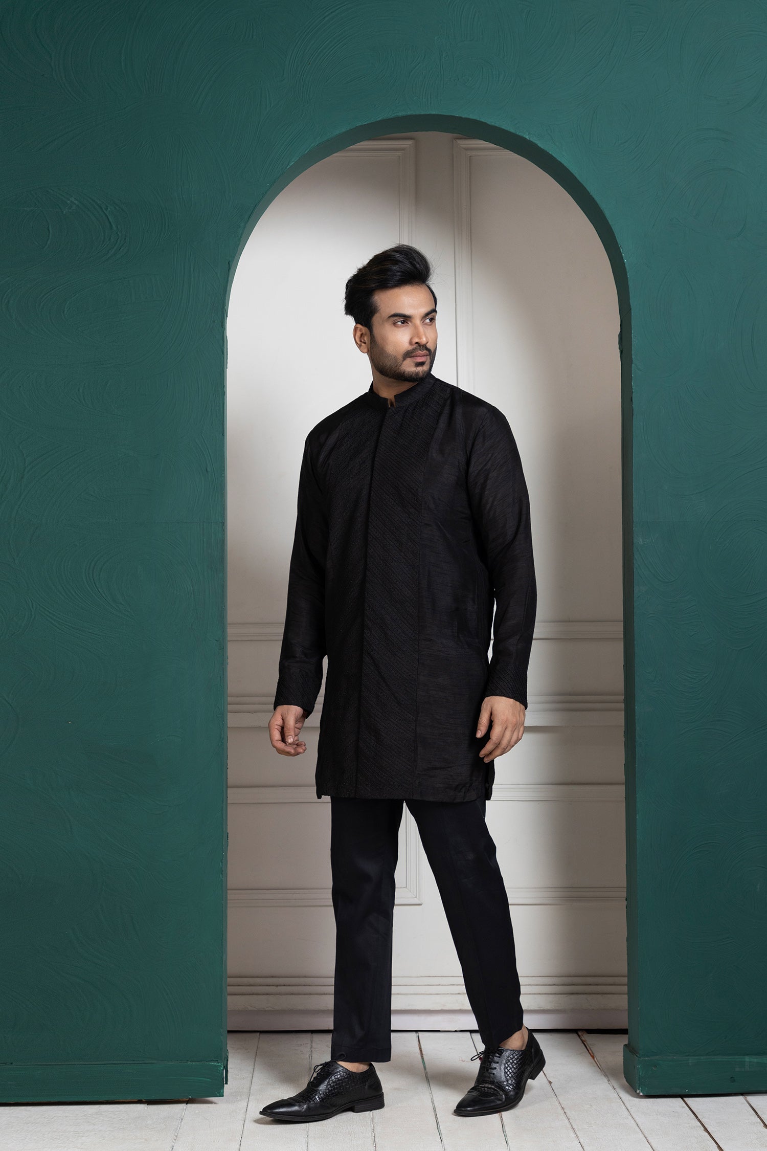Midnight Black Kurta